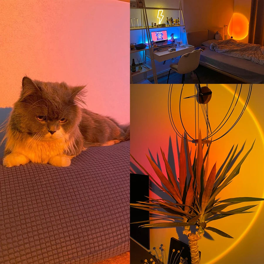 Lampe coucher de soleil connectée LED RGB – vue 4
