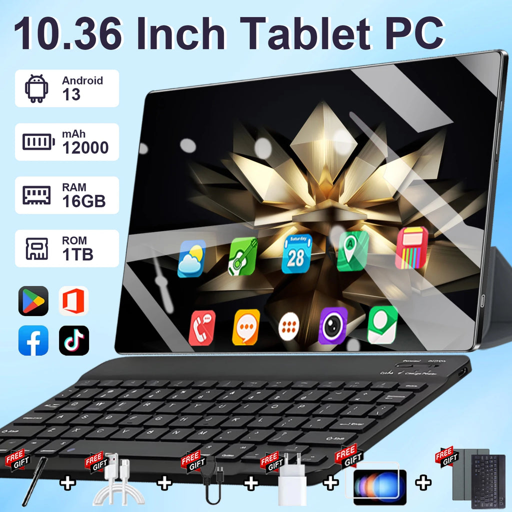 Tablette Android 13 écran 10,36 pouces 5G