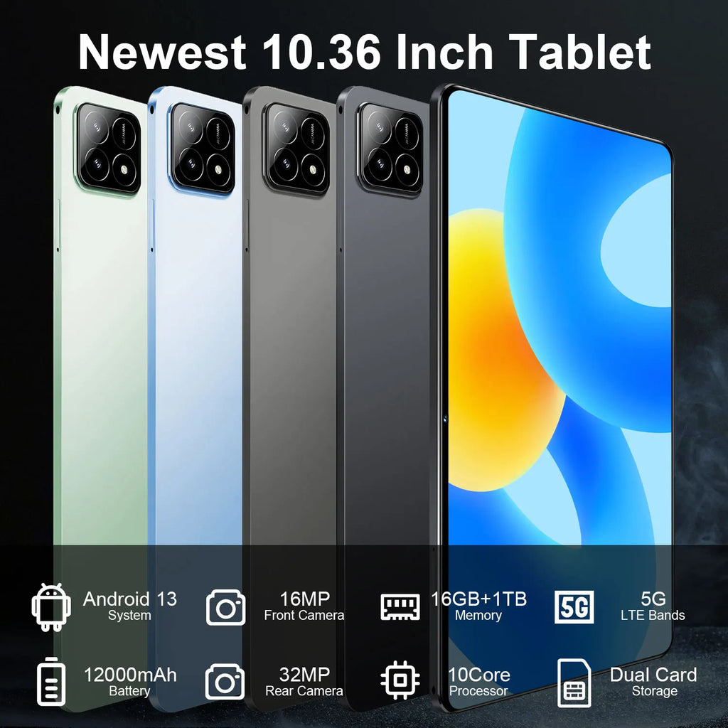 Tablette Android 13 écran 10,36 pouces 5G – vue 2