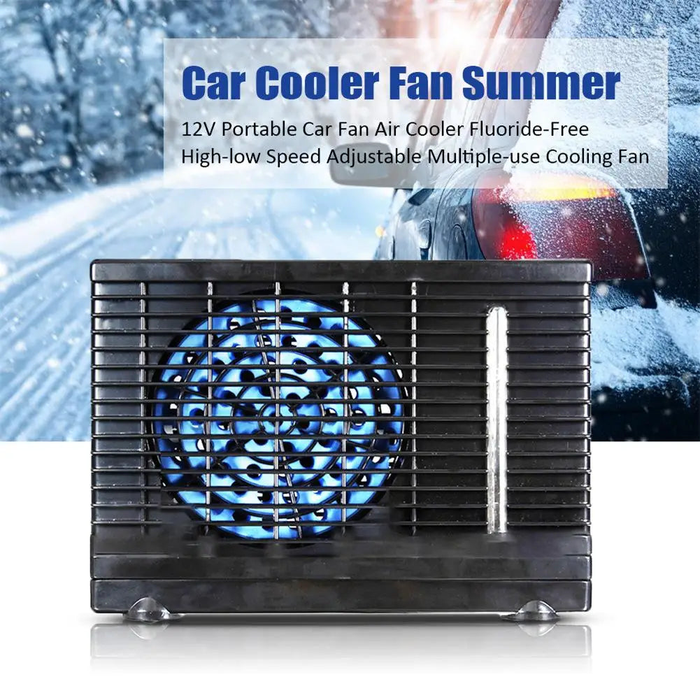 Climatiseur Portable Voiture 12V 60W | Ventilateur de Refroidissement Réglable | Camping & Auto