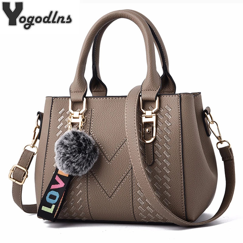 Sac bandoulière en cuir brodé pour femme