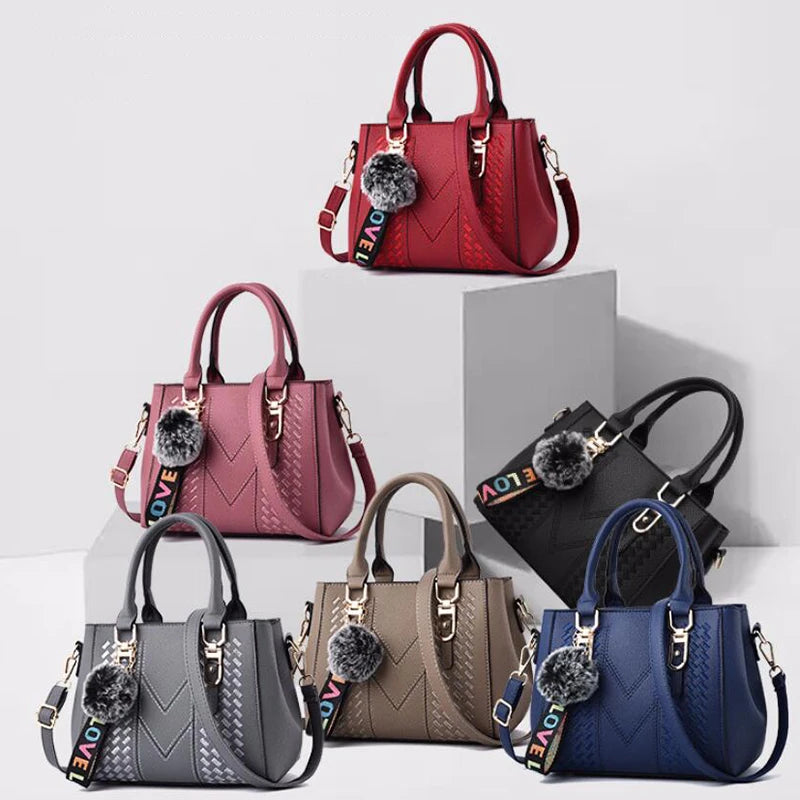Sac bandoulière en cuir brodé pour femme – vue 5