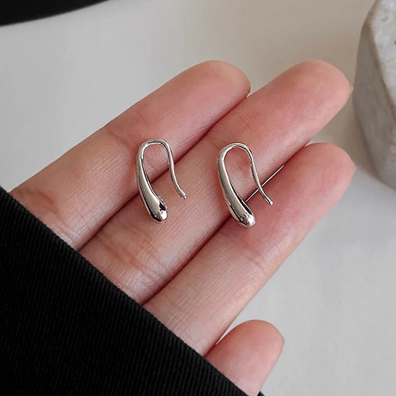 VELUROArt Boucles Pendantes Femme Argent 925 Goutte d'Eau