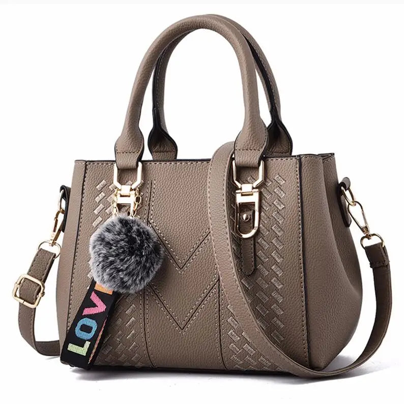 Sac bandoulière en cuir brodé pour femme – vue 7