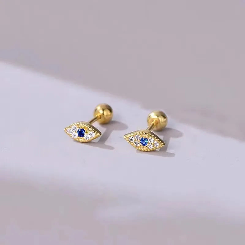 VELUROArt Puces Femme Acier Hypoallergénique Cœur Zircon
