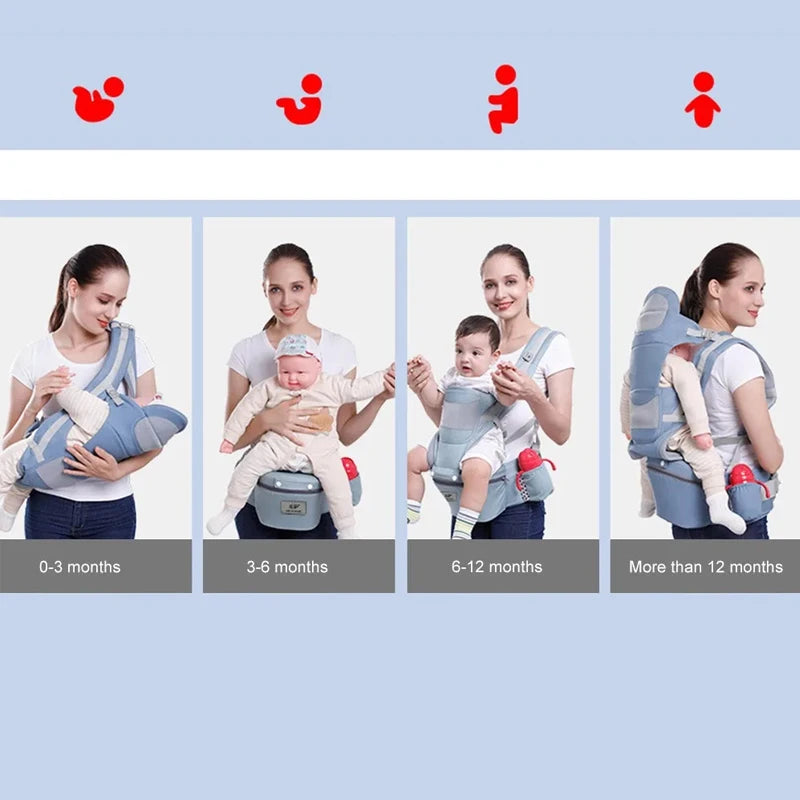 Porte-bébé ergonomique nouveau-né avec siège de hanche – vue 2