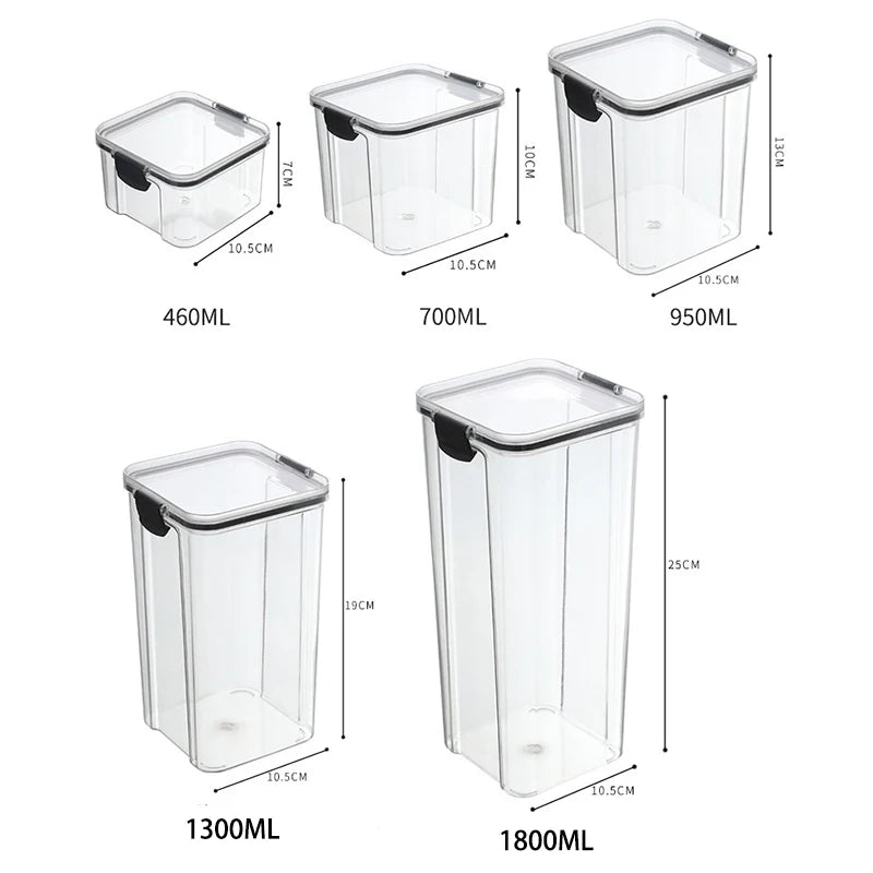 Bocaux Hermétiques de Rangement Cuisine (Lot)