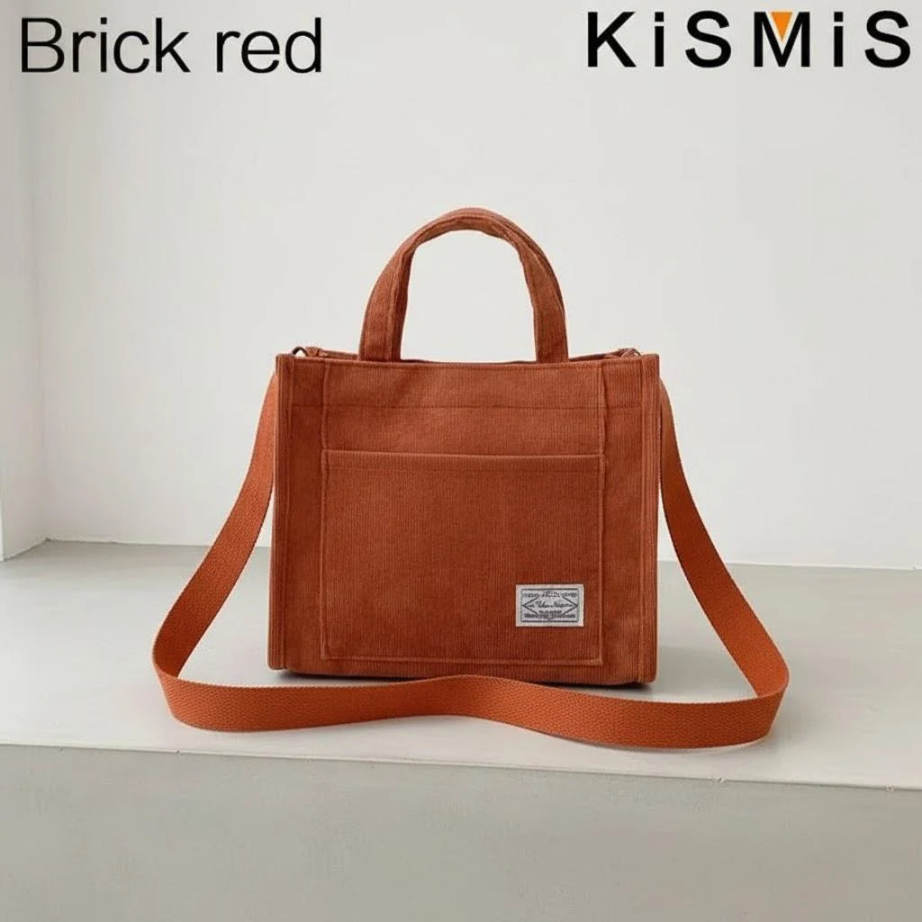 Sac bandoulière en velours côtelé pour femme – vue 11
