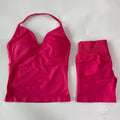 Ensemble de gym 2 pièces femme débardeur et short – vue 3