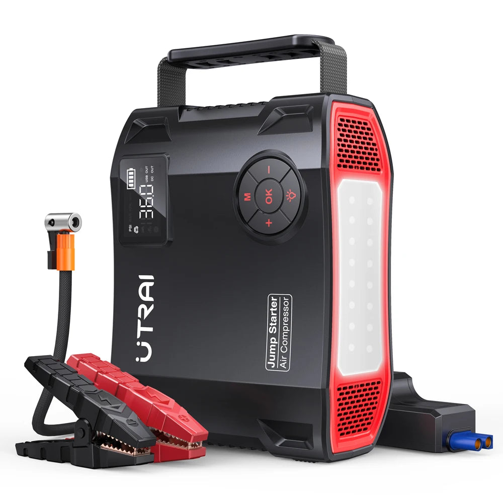 Démarreur UTRAI 4-en-1 2000A (16000mAh) + Gonfleur