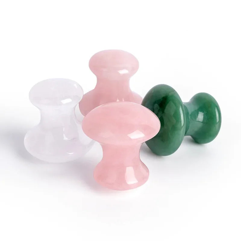 Rouleau de Jade Quartz Rose Champignon - Anti-Rides SPA