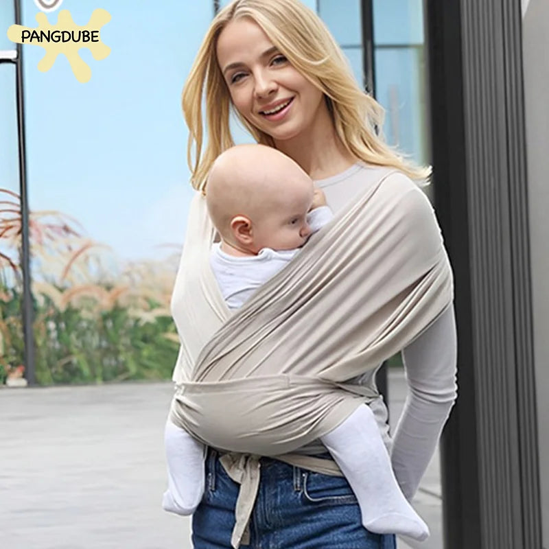 Écharpe de portage bébé en coton naissance à 36 mois