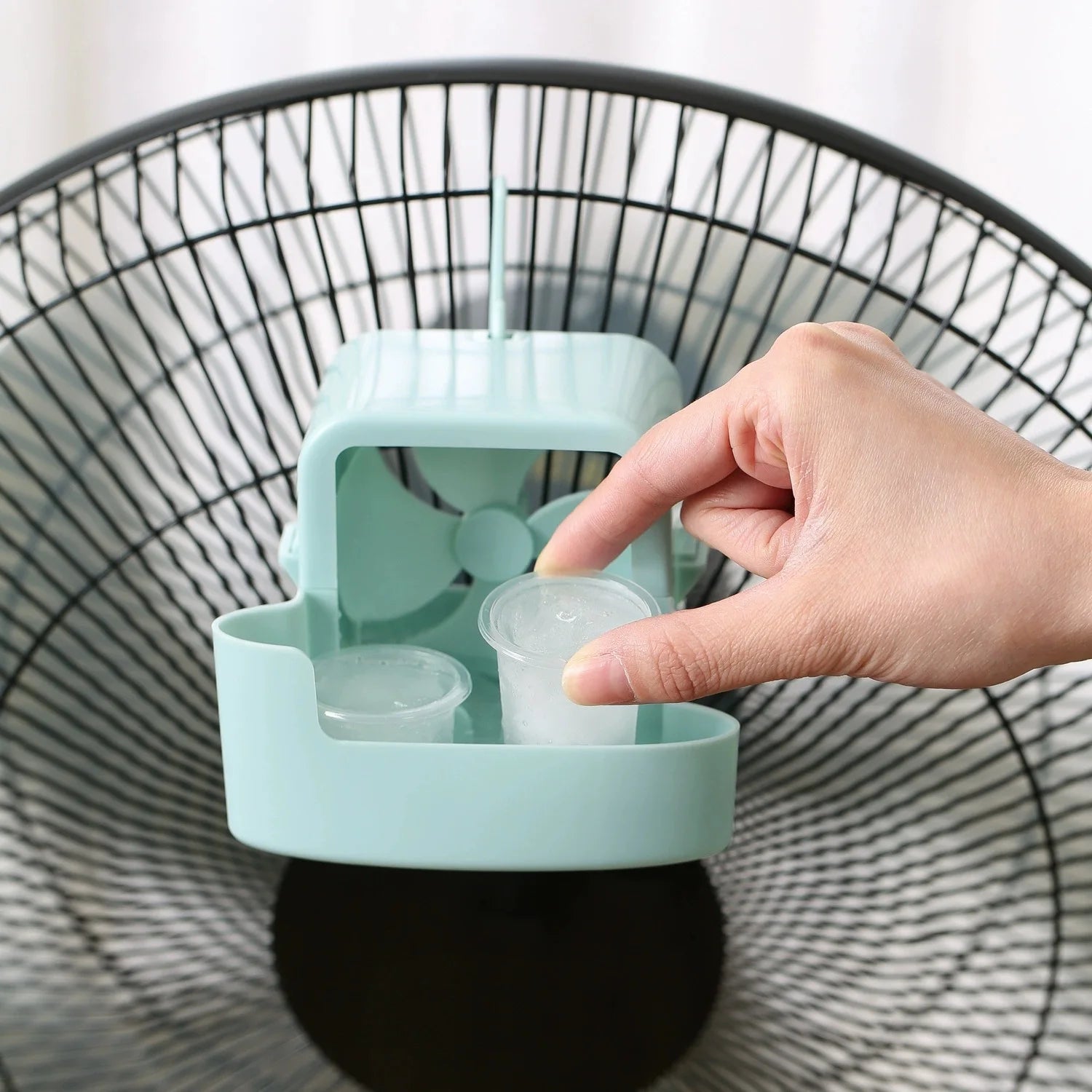 Refroidisseur d'Air à Clip | Bac à Glace | Ventilateur Portable Silencieux | Bureau & Maison