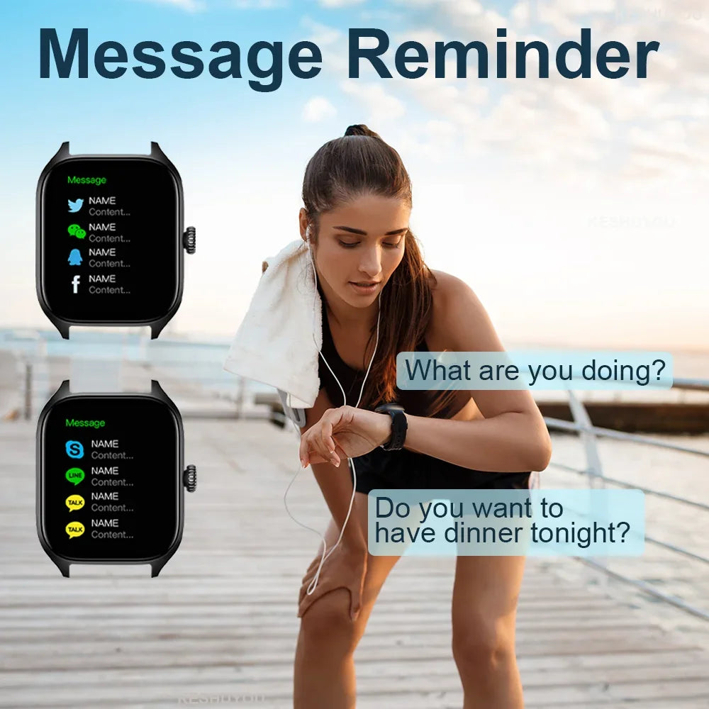 Montre connectée H9 Pro avec appels et cardio – vue 2