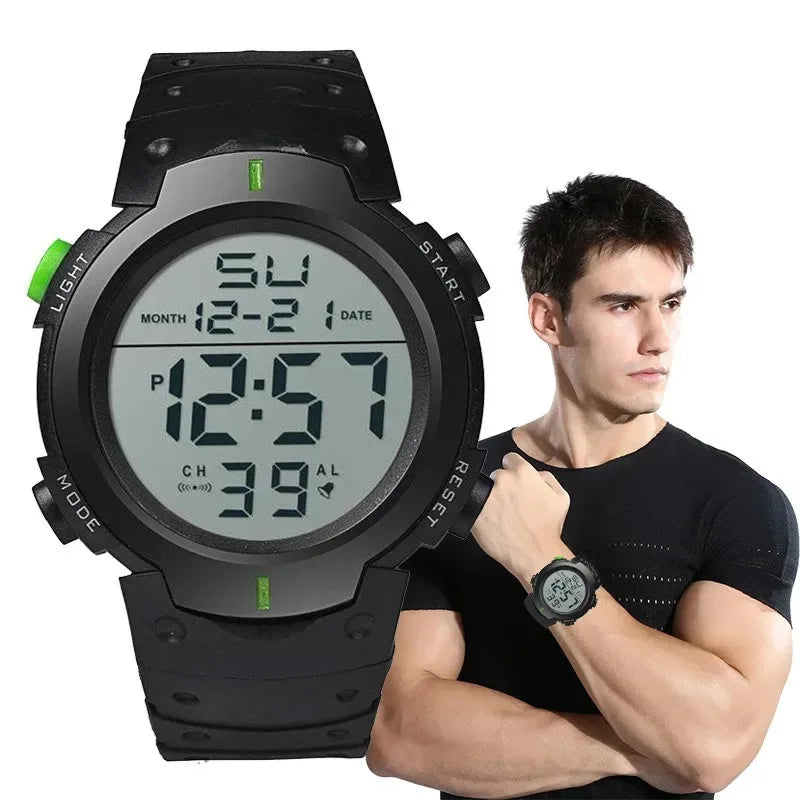 Montre digitale LED de sport pour homme – vue 2