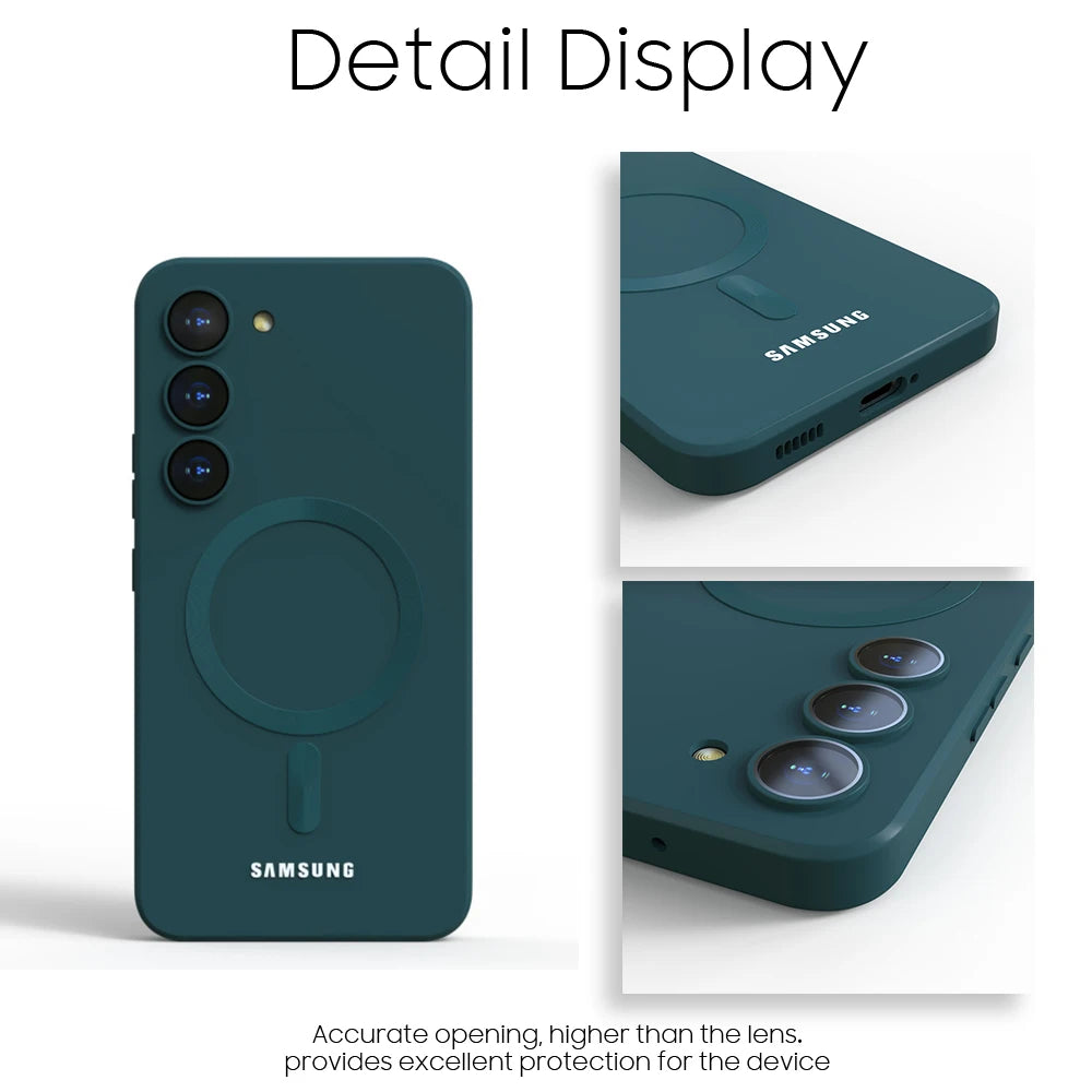 Coque MagSafe en silicone pour Samsung Galaxy S et A – vue 3