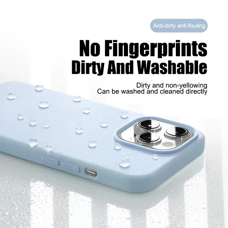 Coque en silicone liquide antichoc pour iPhone – vue 5