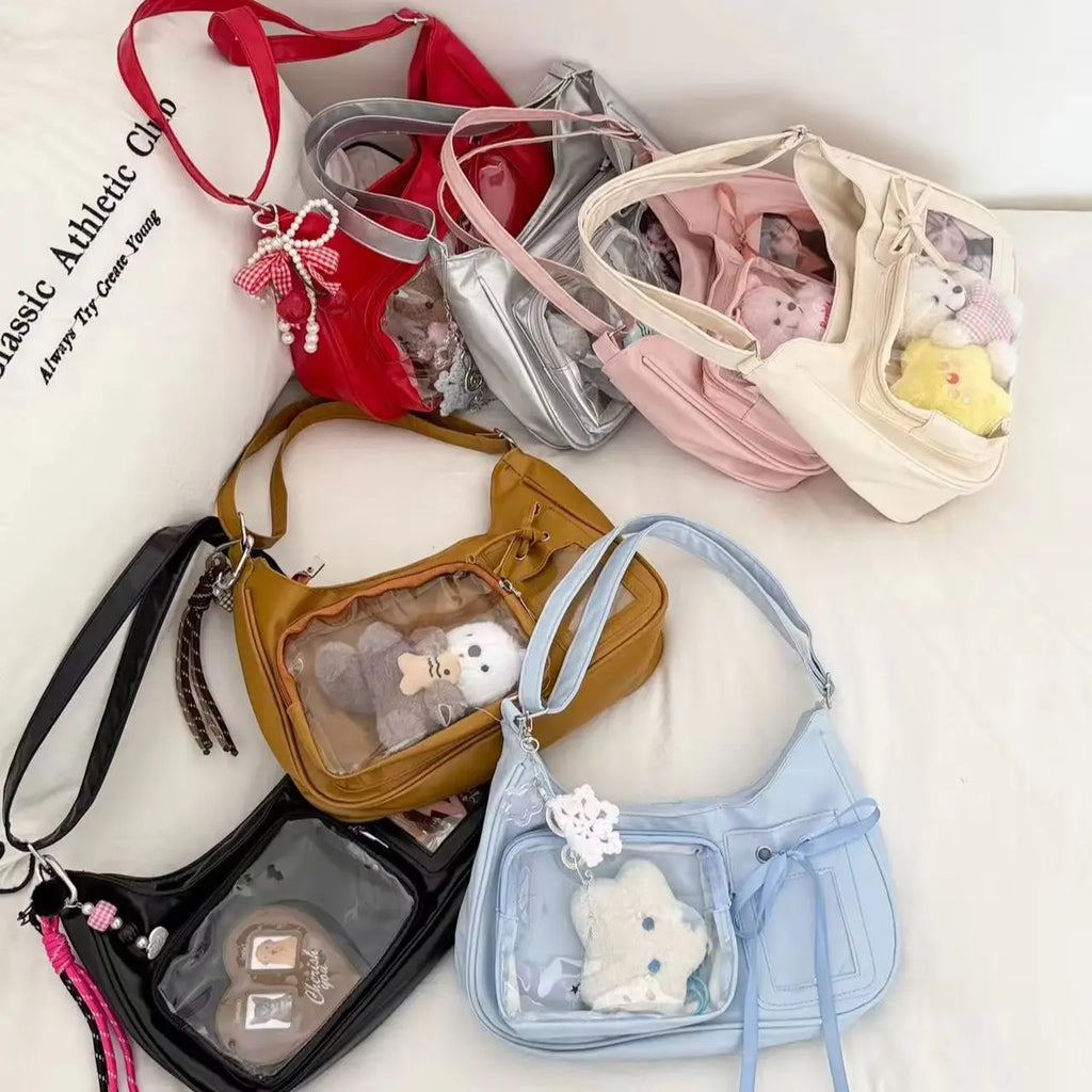 Sac bandoulière transparent ita style Y2K femme – vue 2