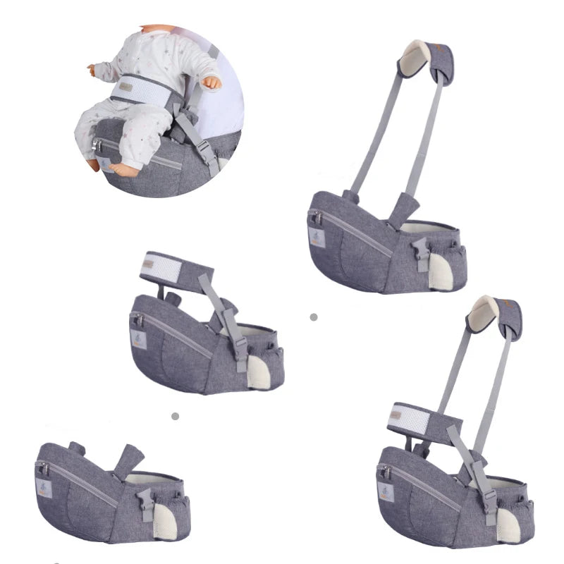 Porte-bébé ergonomique portable avec siège de hanche – vue 2