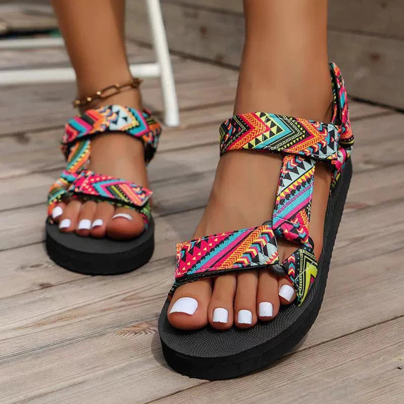 Sandales de plage en corde tressée pour femme – vue 2