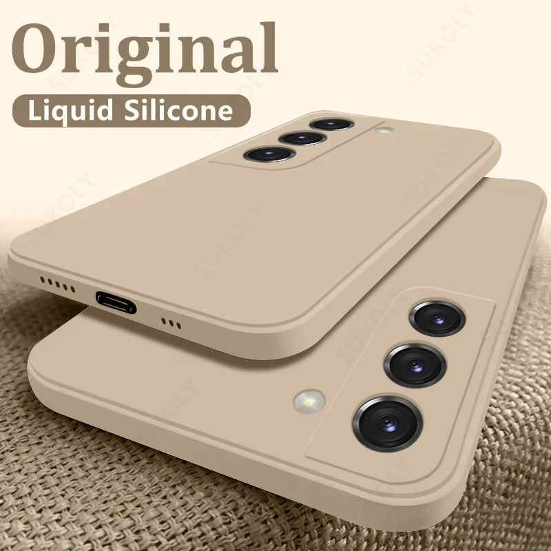 Coque en silicone liquide pour Samsung Galaxy S