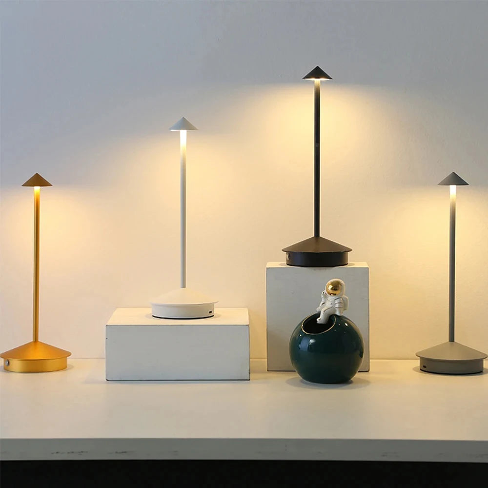 Lampe de table LED rechargeable tactile sans fil – vue 2