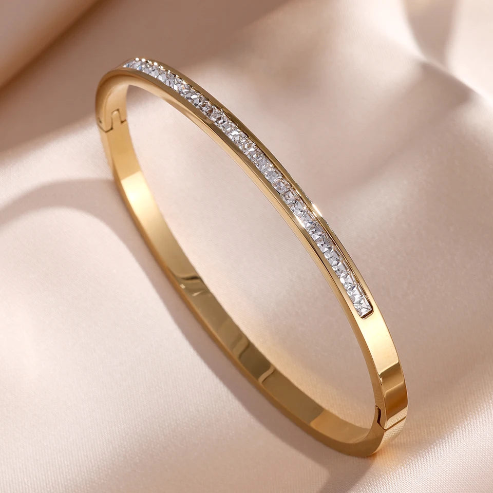 Set Bracelets Zirconia Empilables