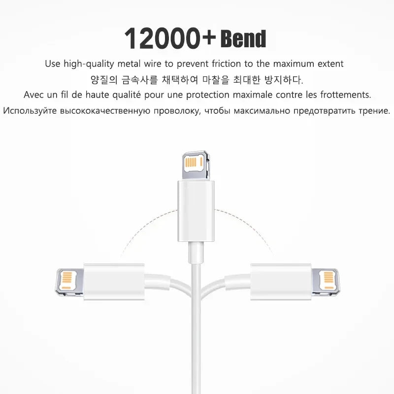 Câble USB-C vers Lightning 20W charge rapide – vue 5