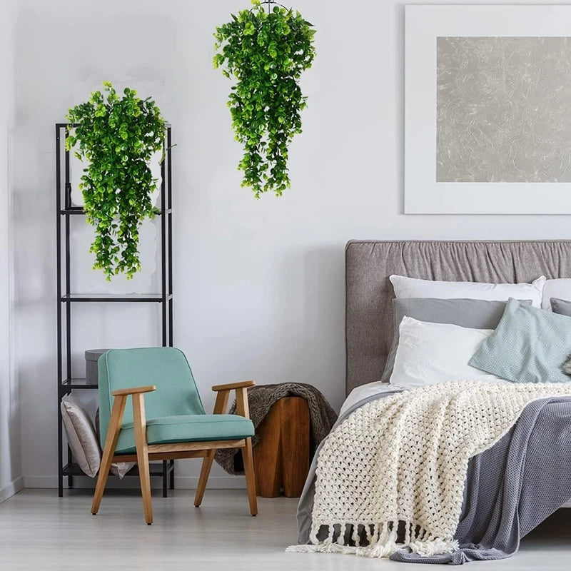 Plante artificielle retombante eucalyptus – vue 4