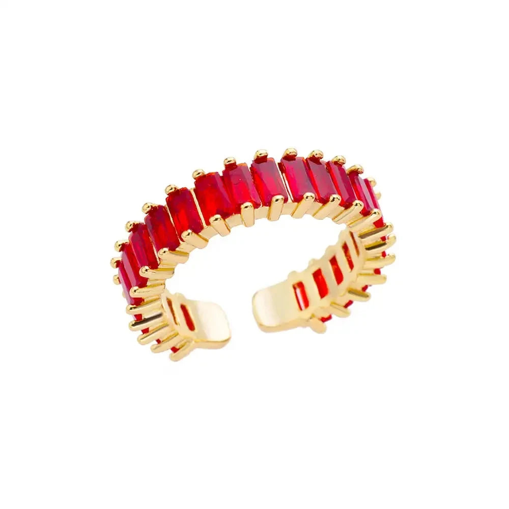 VELUROArt Bague Femme Acier Doré Classique