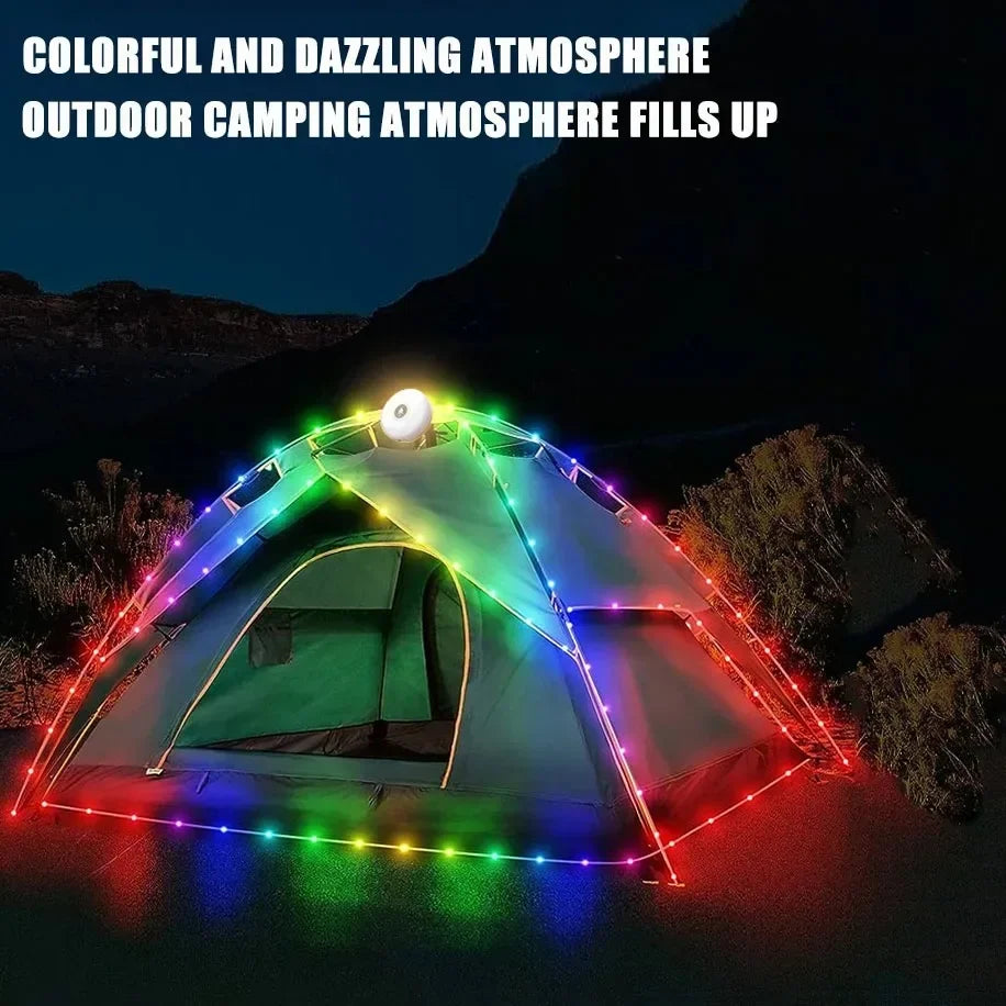 Guirlande lumineuse solaire 10 m pour camping – vue 5