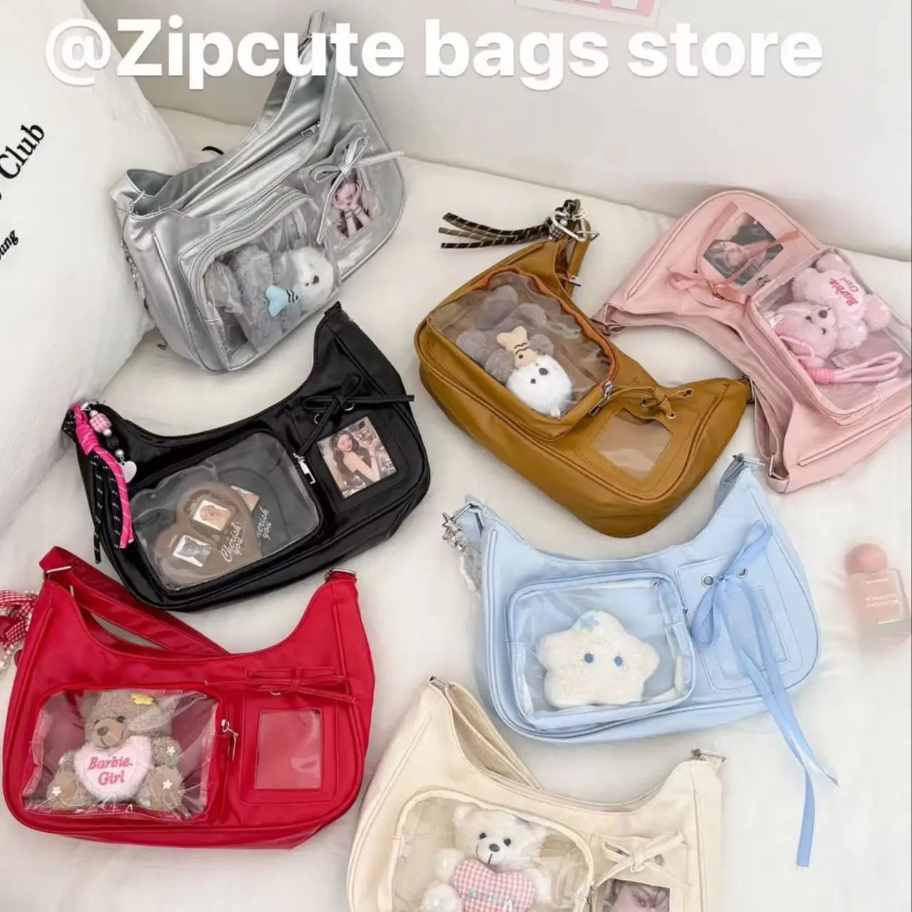 Sac bandoulière transparent ita style Y2K femme