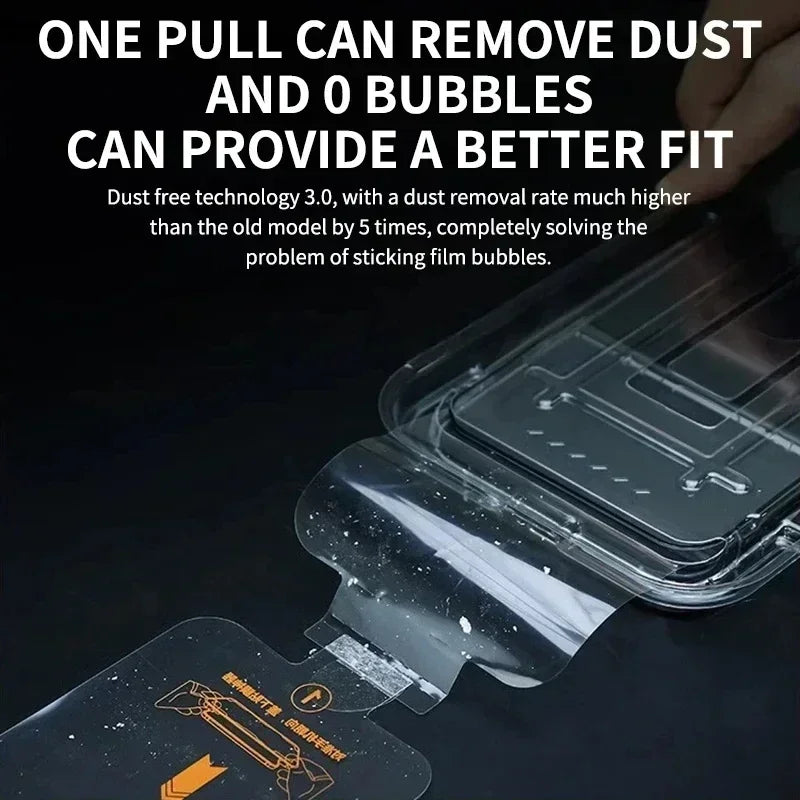Verre trempé anti-traces pour iPhone pose facile – vue 3