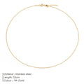EManco Adjusta Long Layered Pendant Necklace Stainless Steel Necklace Chocker Necklaces for Women Fashion Jewelry YX26925