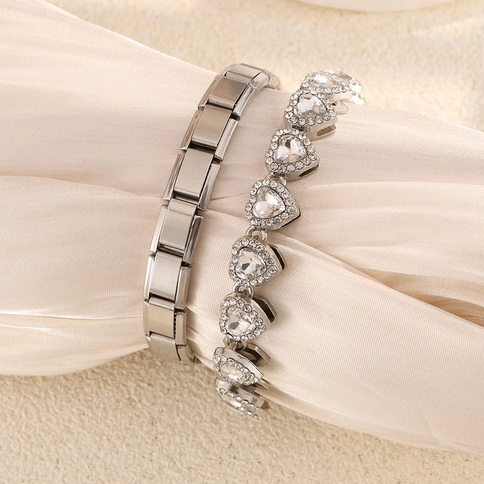 VELUROArt Bracelet Femme Acier Inoxydable Extensible