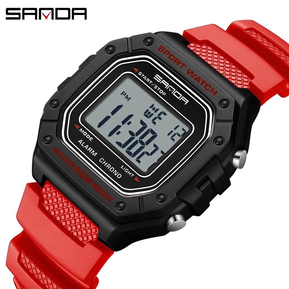 Montre Digitale Militaire SANDA Homme Étanche