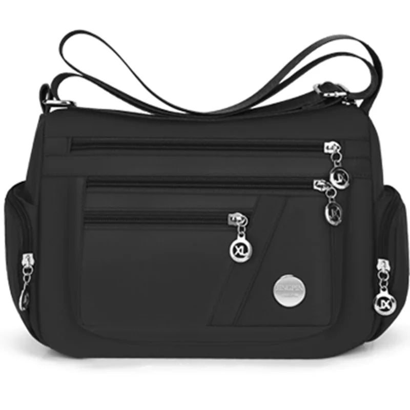 Sac bandoulière en nylon multi-poches de voyage – vue 3