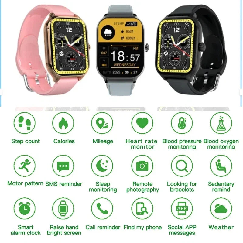 Montre connectée H9 avec appels et cardio – vue 6