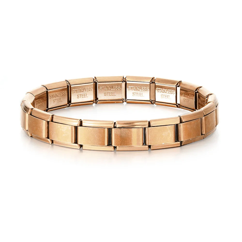 VELUROArt Bracelet Femme Acier Inoxydable Extensible