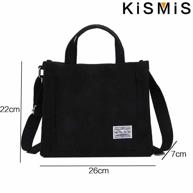 Sac bandoulière en velours côtelé pour femme – vue 4