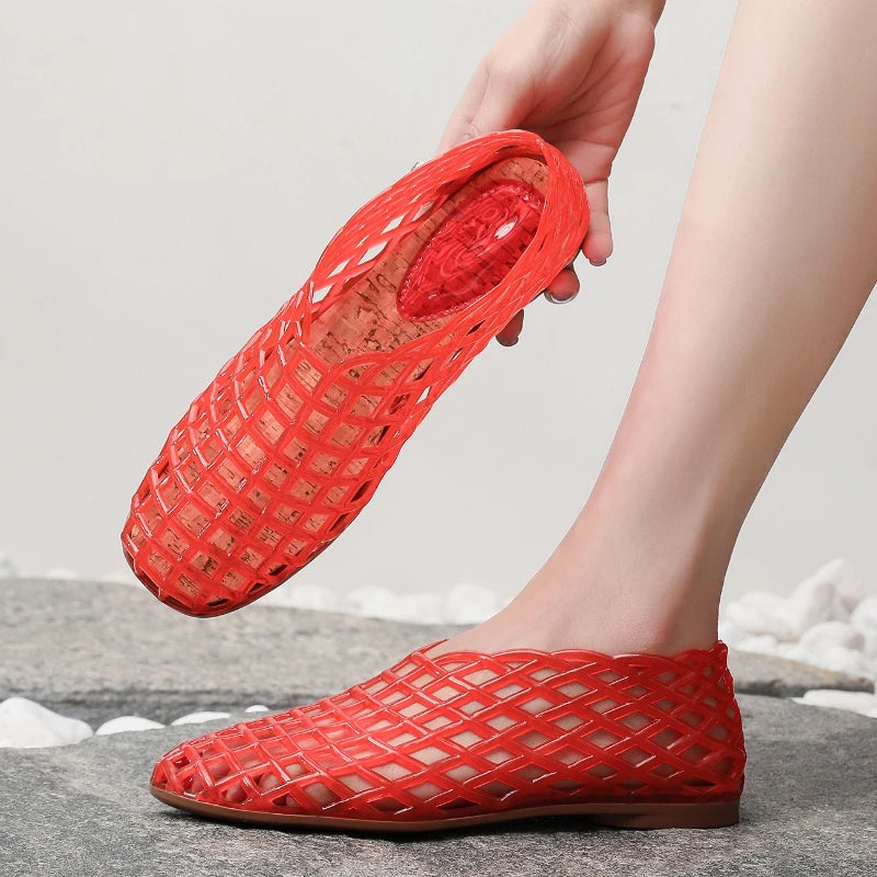 Sandales jelly ajourées pour femme – vue 4