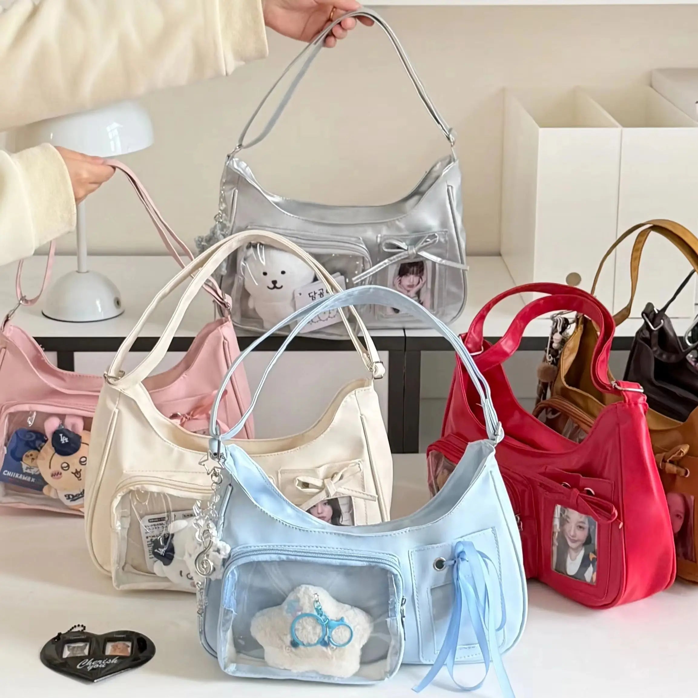 Sac bandoulière transparent ita style Y2K femme – vue 3