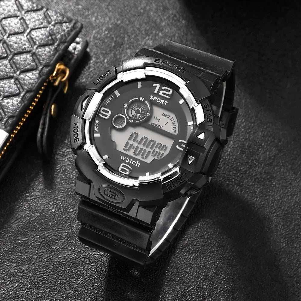 Montre digitale de sport lumineuse pour homme – vue 6