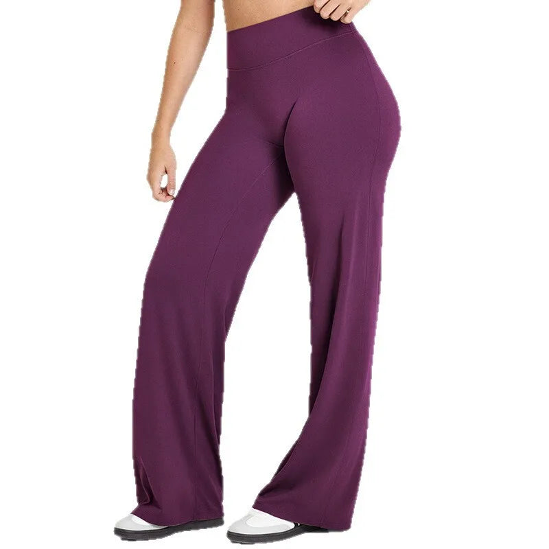 NCLAGEN Yoga Pants SoftMotion Straight-Leg Bottoms Women's High Waist Sportss Leggings GYM Naked Feel Pilates Running Trousers
