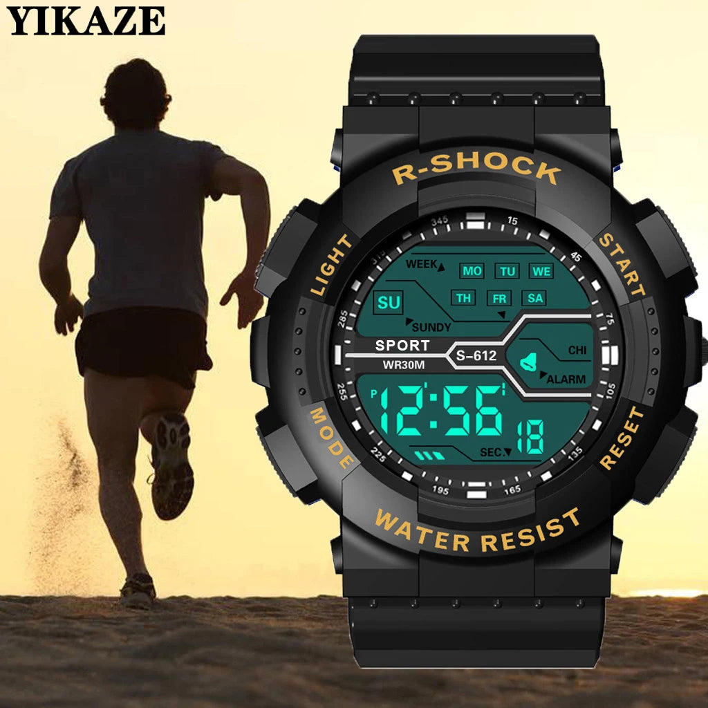 Montre digitale de sport outdoor LED pour homme – vue 2