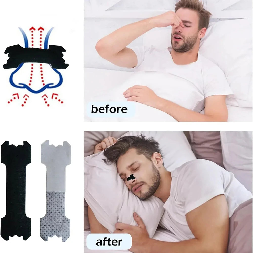 30/60/90,Anti Snoring Nose Patch Set Extra Strength Nasal Strips Better Breathing Non-Invasive Easier Breath Sleep Aid Decive