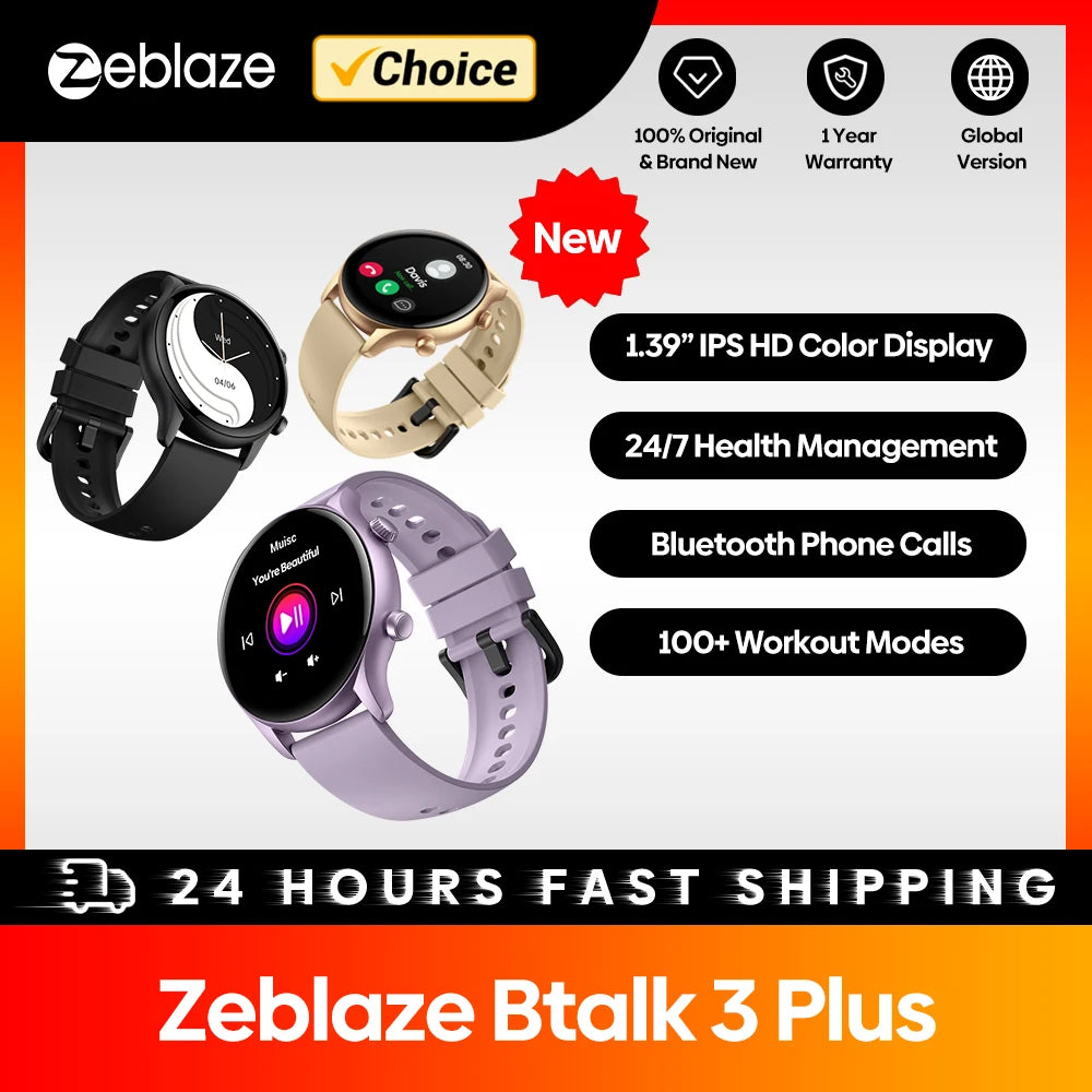 Montre connectée Zeblaze Btalk 3 avec appels