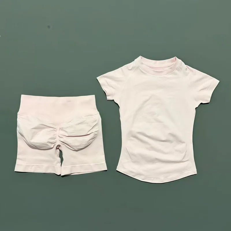 Ensemble Sport 2 Pièces Manches Courtes Femme