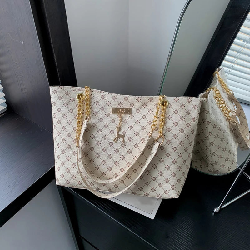 Sac cabas en cuir souple grande capacité