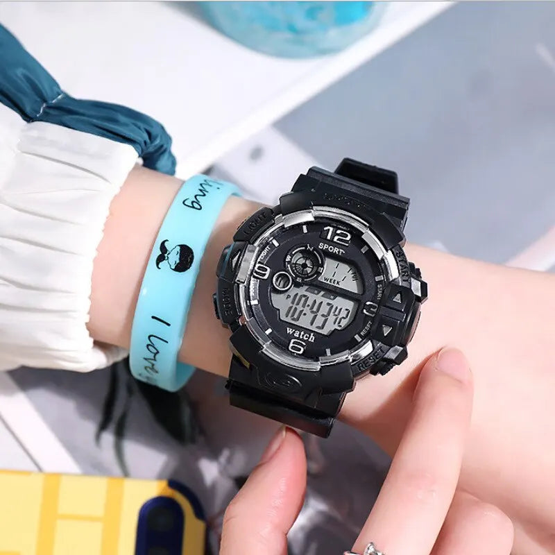 Montre digitale de sport lumineuse pour homme – vue 2
